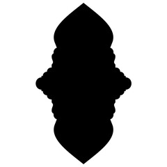 Islamic Label Emblem Shape Glyph Pictogram symbol visual illustration