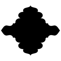 Islamic Label Emblem Shape Glyph Pictogram symbol visual illustration