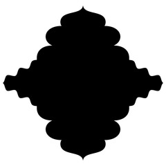 Islamic Label Emblem Shape Glyph Pictogram symbol visual illustration