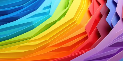 Fototapeta premium a rainbow colored plastic pieces