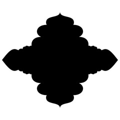 Islamic Label Emblem Shape Glyph Pictogram symbol visual illustration