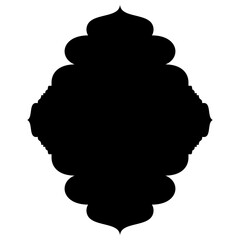 Islamic Label Emblem Shape Glyph Pictogram symbol visual illustration
