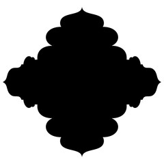 Islamic Label Emblem Shape Glyph Pictogram symbol visual illustration