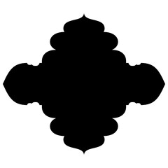 Islamic Label Emblem Shape Glyph Pictogram symbol visual illustration