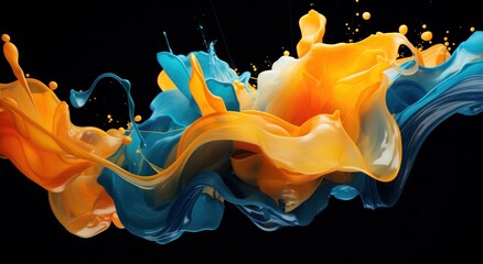 a colorful liquid in a cloud
