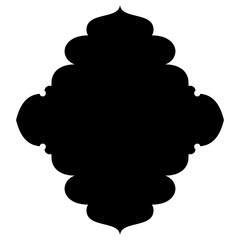 Islamic Label Emblem Shape Glyph Pictogram symbol visual illustration