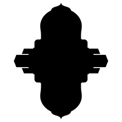 Islamic Label Emblem Shape Glyph Pictogram symbol visual illustration