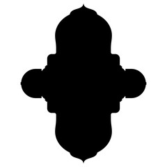Islamic Label Emblem Shape Glyph Pictogram symbol visual illustration