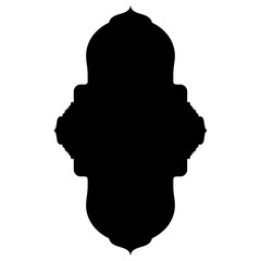Islamic Label Emblem Shape Glyph Pictogram symbol visual illustration