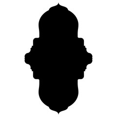 Islamic Label Emblem Shape Glyph Pictogram symbol visual illustration