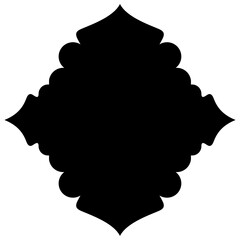 Islamic Label Emblem Shape Glyph Pictogram symbol visual illustration