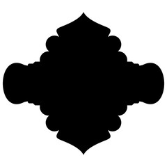 Islamic Label Emblem Shape Glyph Pictogram symbol visual illustration