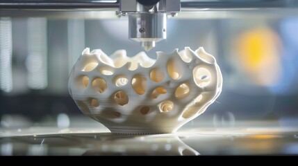3D printer creating a complex object
