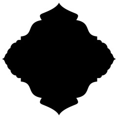 Islamic Label Emblem Shape Glyph Pictogram symbol visual illustration