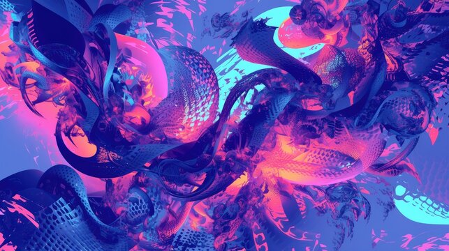 Discover a vibrant and intricate abstract pattern perfect for backgrounds This decorative backdrop is an ideal choice for wallpapers pattern fills web page backgrounds and surface textures