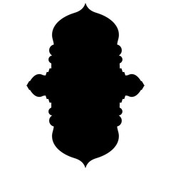 Islamic Label Emblem Shape Glyph Pictogram symbol visual illustration Glyph Pictogram Symbol: Emblem Shape Visual Illustrations
