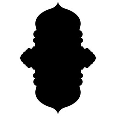 Islamic Label Emblem Shape Glyph Pictogram symbol visual illustration Glyph Pictogram Symbol: Emblem Shape Visual Illustrations