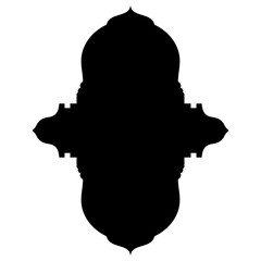 Islamic Label Emblem Shape Glyph Pictogram symbol visual illustration