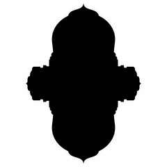 Islamic Label Emblem Shape Glyph Pictogram symbol visual illustration