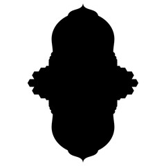 Islamic Label Emblem Shape Glyph Pictogram symbol visual illustration
