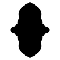 Islamic Label Emblem Shape Glyph Pictogram symbol visual illustration