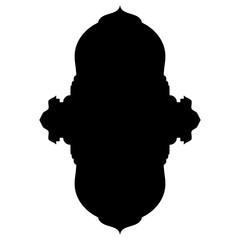 Islamic Label Emblem Shape Glyph Pictogram symbol visual illustration