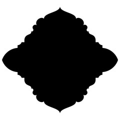Islamic Label Emblem Shape Glyph Pictogram symbol visual illustration