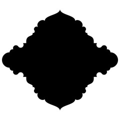Islamic Label Emblem Shape Glyph Pictogram symbol visual illustration