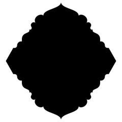 Islamic Label Emblem Shape Glyph Pictogram symbol visual illustration