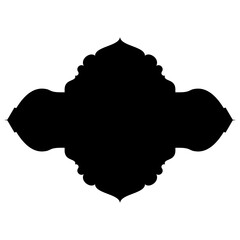 Islamic Label Emblem Shape Glyph Pictogram symbol visual illustration