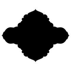 Islamic Label Emblem Shape Glyph Pictogram symbol visual illustration