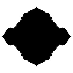 Islamic Label Emblem Shape Glyph Pictogram symbol visual illustration