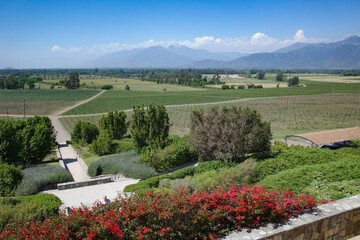 Santiago, Chile - 25 Nov, 2023: Haras de Pirque Vineyard and winery, near Santiago, Chile