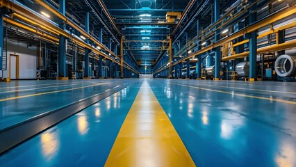 Aerospace company creatively showcases manufacturing process and scale using plant photos. Concept Aerospace Technology, Manufacturing Process, Scale, Plant Photos, Creative Display