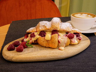 high resolution fresh croissant image