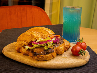 high resolution fresh croissant image