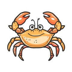 Fototapeta premium Crab invertebrate seafood animal.