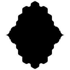 Islamic Label Emblem Shape Glyph Pictogram symbol visual illustration