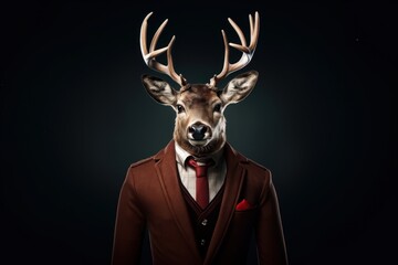 Wildlife animal antler mammal.