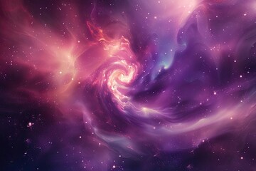 Cosmic nebulae swirl amidst a celestial symphony within a captivating 3D vector background, evoking a sense of wonder and awe.