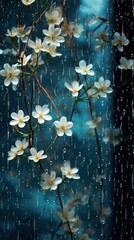 Jasmine rain outdoors blossom.
