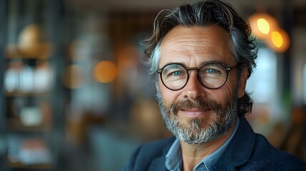 Obraz premium Business Aesthetic: Confidence and Joy in the Professional Realm