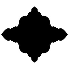 Islamic Label Emblem Shape Glyph Pictogram symbol visual illustration