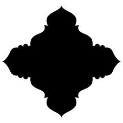 Islamic Label Emblem Shape Glyph Pictogram symbol visual illustration