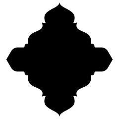 Islamic Label Emblem Shape Glyph Pictogram symbol visual illustration
