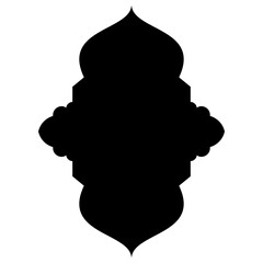 Islamic Label Emblem Shape Glyph Pictogram symbol visual illustration