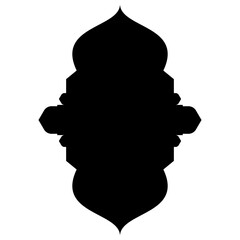 Islamic Label Emblem Shape Glyph Pictogram symbol visual illustration