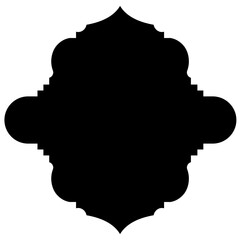 Islamic Label Emblem Shape Glyph Pictogram symbol visual illustration