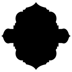 Islamic Label Emblem Shape Glyph Pictogram symbol visual illustration
