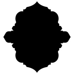 Islamic Label Emblem Shape Glyph Pictogram symbol visual illustration